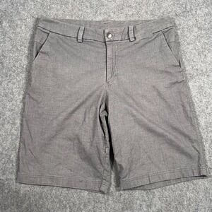 Lululemon Athletica Cable Dark‎ Ash Grey The Works Chino Shorts Men's Size 34